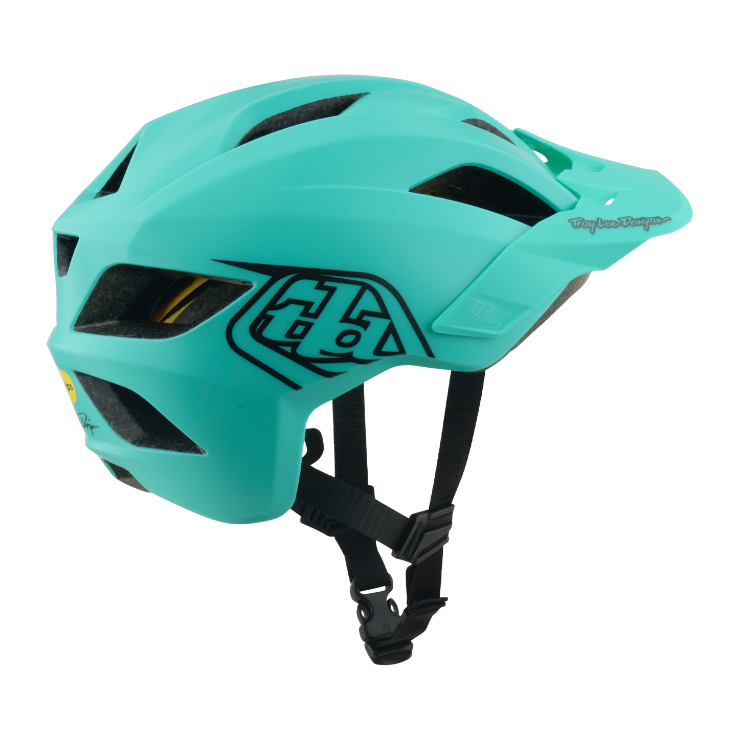 Capacete MTB TROY LEE DESIGNS FLOWLINE POINT MIPS Júnior Carvão Vegetal/Verde