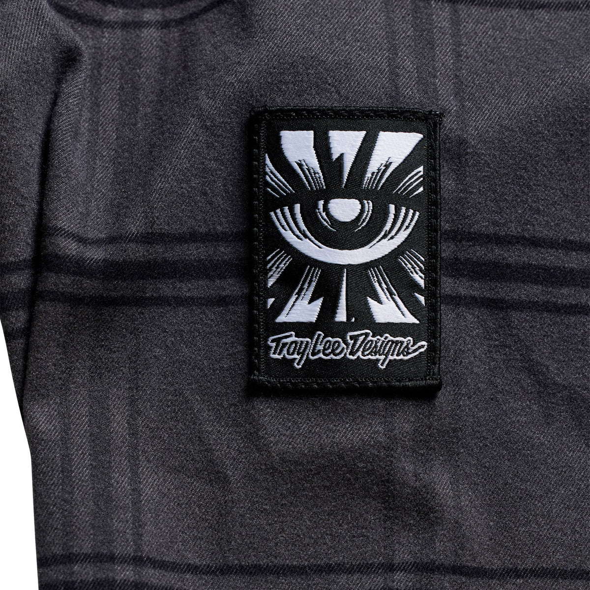 Camisa técnica TROY LEE DESIGNS RUCKUS RIDE YD aos quadrados, cor carvão