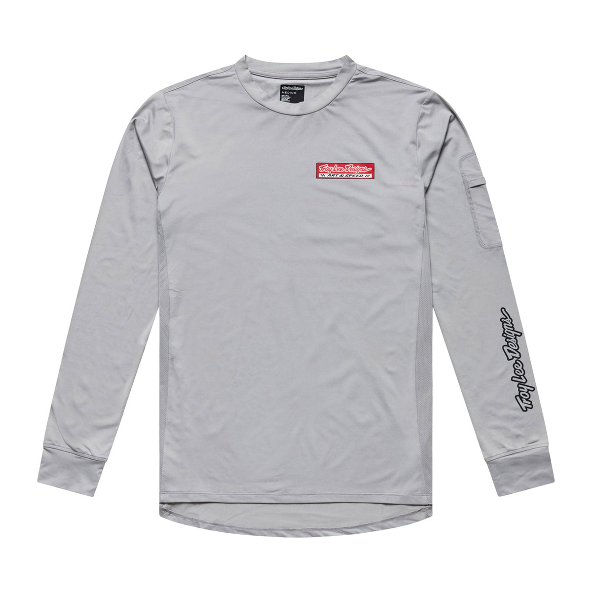 Camisola TROY LEE DESIGNS RUCKUS RIDE CUSTOM PAINT de manga comprida, cor Mid Gray