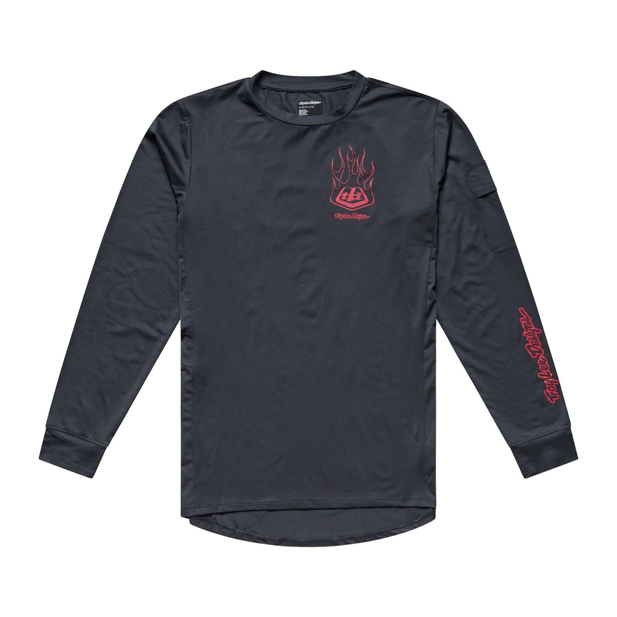 Camisola TROY LEE DESIGNS RUCKUS RIDE EMBER de manga comprida, cor Carbon