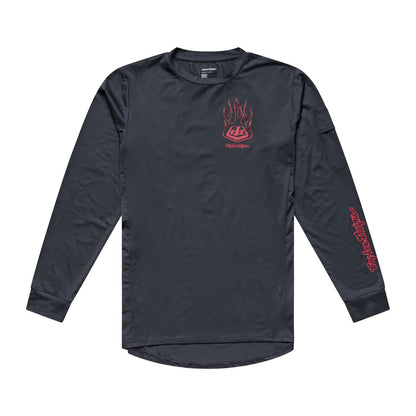 Camisola TROY LEE DESIGNS RUCKUS RIDE EMBER de manga comprida, cor Carbon