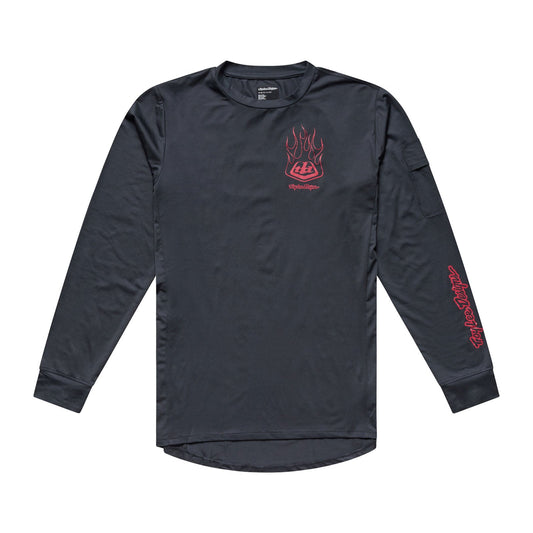 Camisola TROY LEE DESIGNS RUCKUS RIDE EMBER de manga comprida, cor Carbon