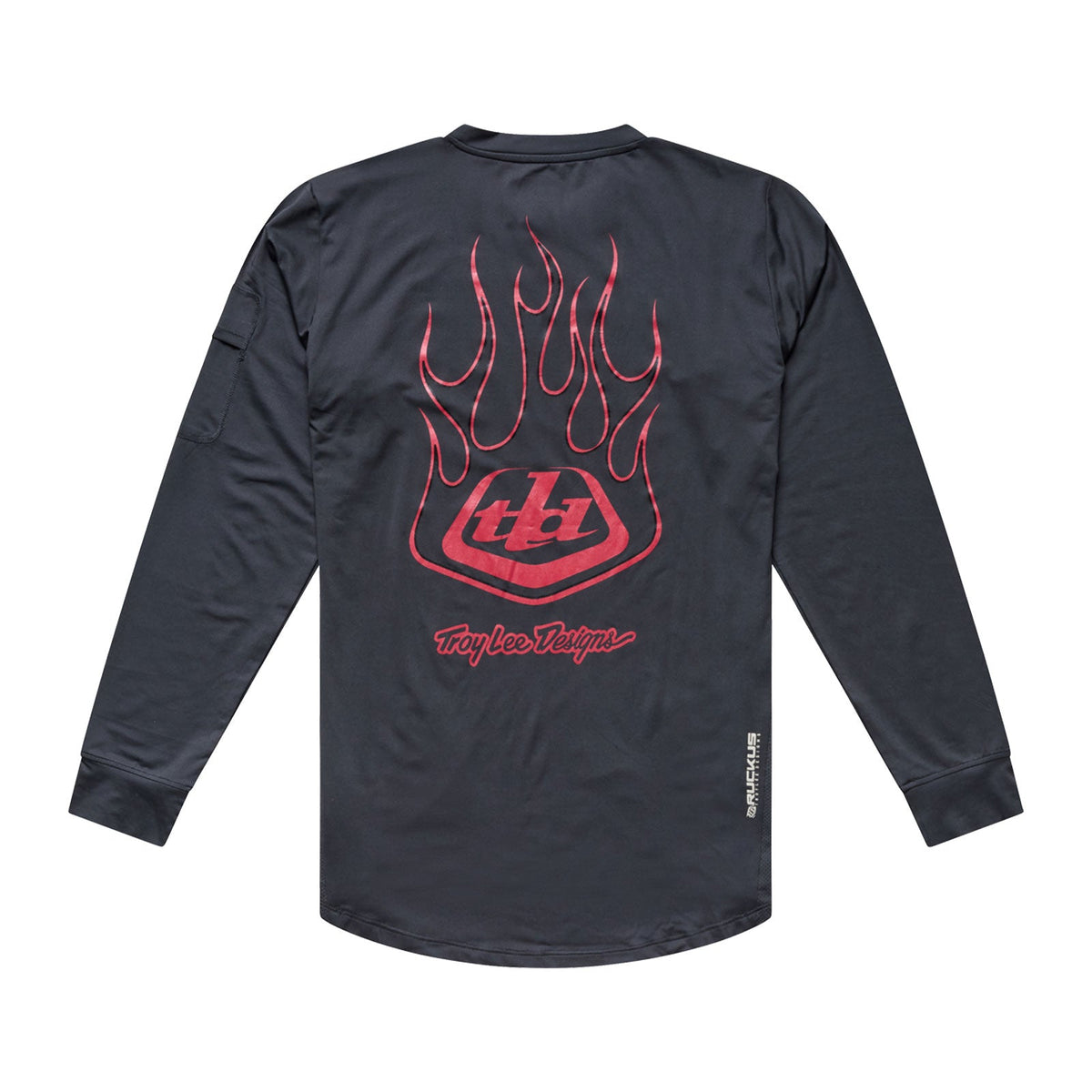 Camisola TROY LEE DESIGNS RUCKUS RIDE EMBER de manga comprida, cor Carbon