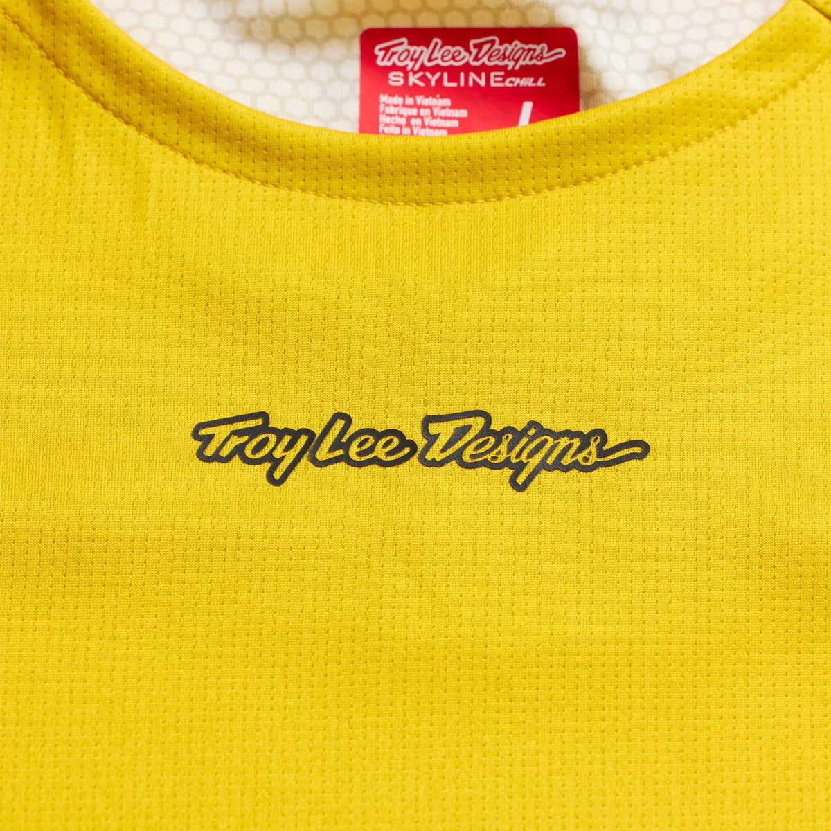 Camisola de manga comprida TROY LEE DESIGNS SKYLINE CHILL SWITCHBACK amarelo ácido