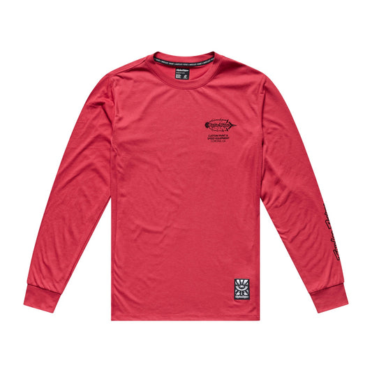 Camisola de manga comprida TROY LEE DESIGNS SKYLINE RIDE FEATHERED, vermelho-brasa