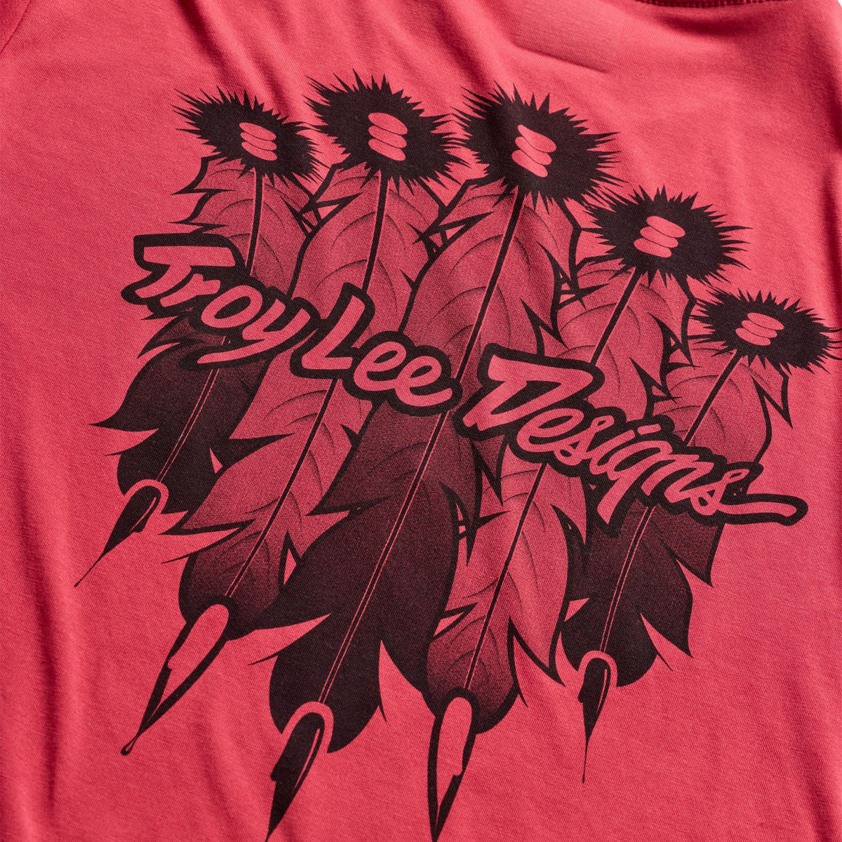 Camisola de manga comprida TROY LEE DESIGNS SKYLINE RIDE FEATHERED, vermelho-brasa