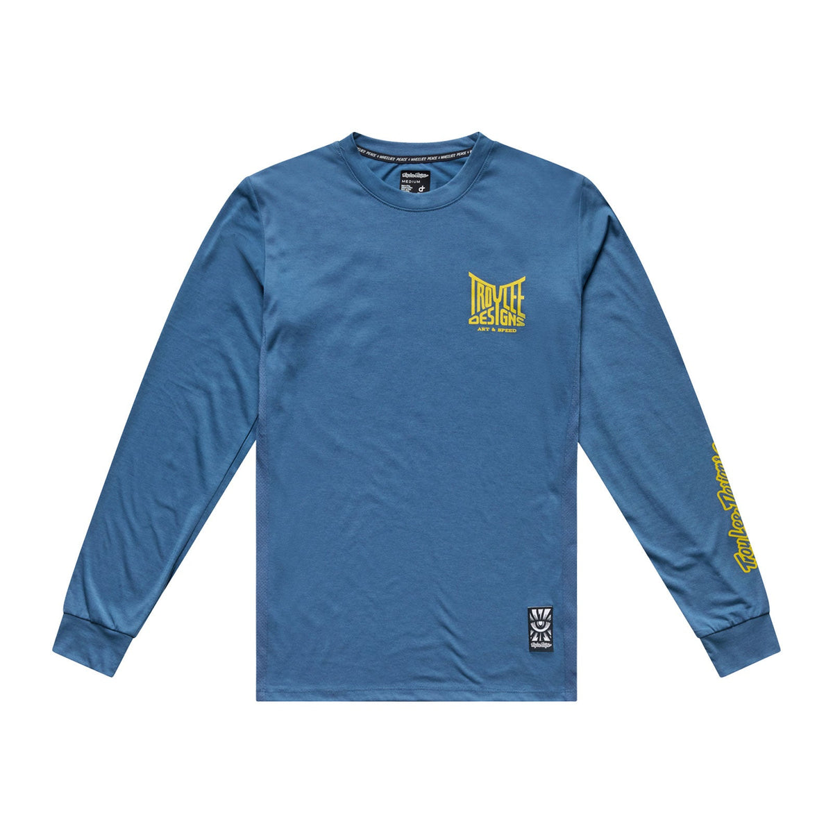 Camisola de manga comprida TROY LEE DESIGNS SKYLINE RIDE HANDLEBAR, cinzento-ardósia