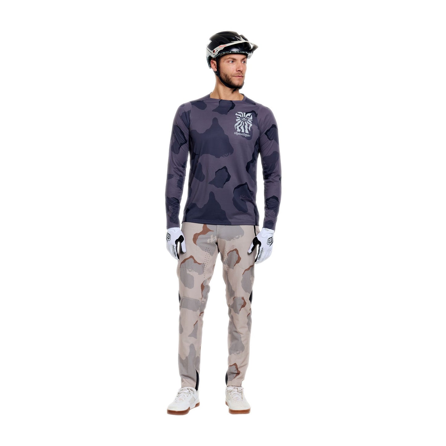 TROY LEE DESIGNS SKYLINE PRO FLOW CAMO Camisola de manga comprida Carbono