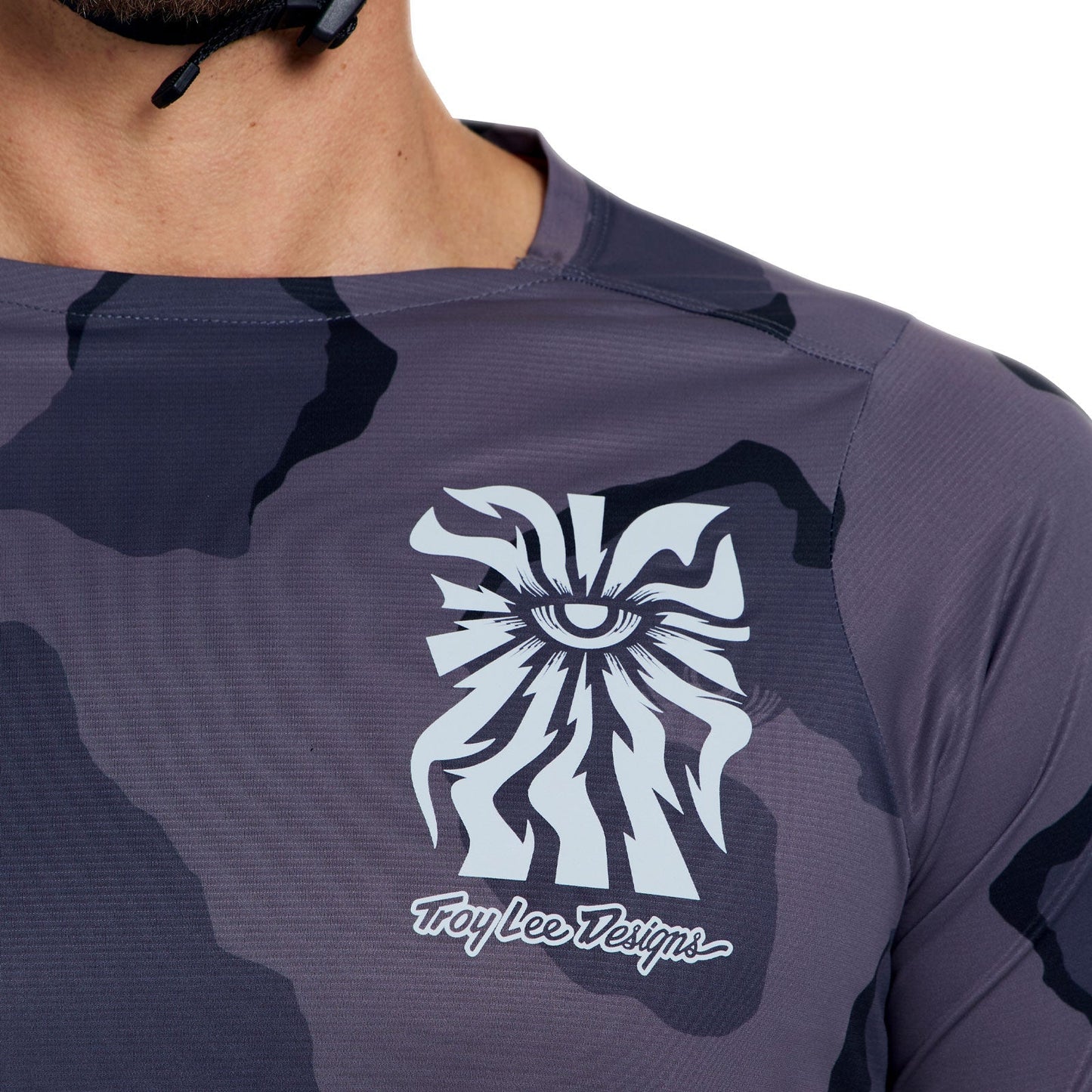 TROY LEE DESIGNS SKYLINE PRO FLOW CAMO Camisola de manga comprida Carbono