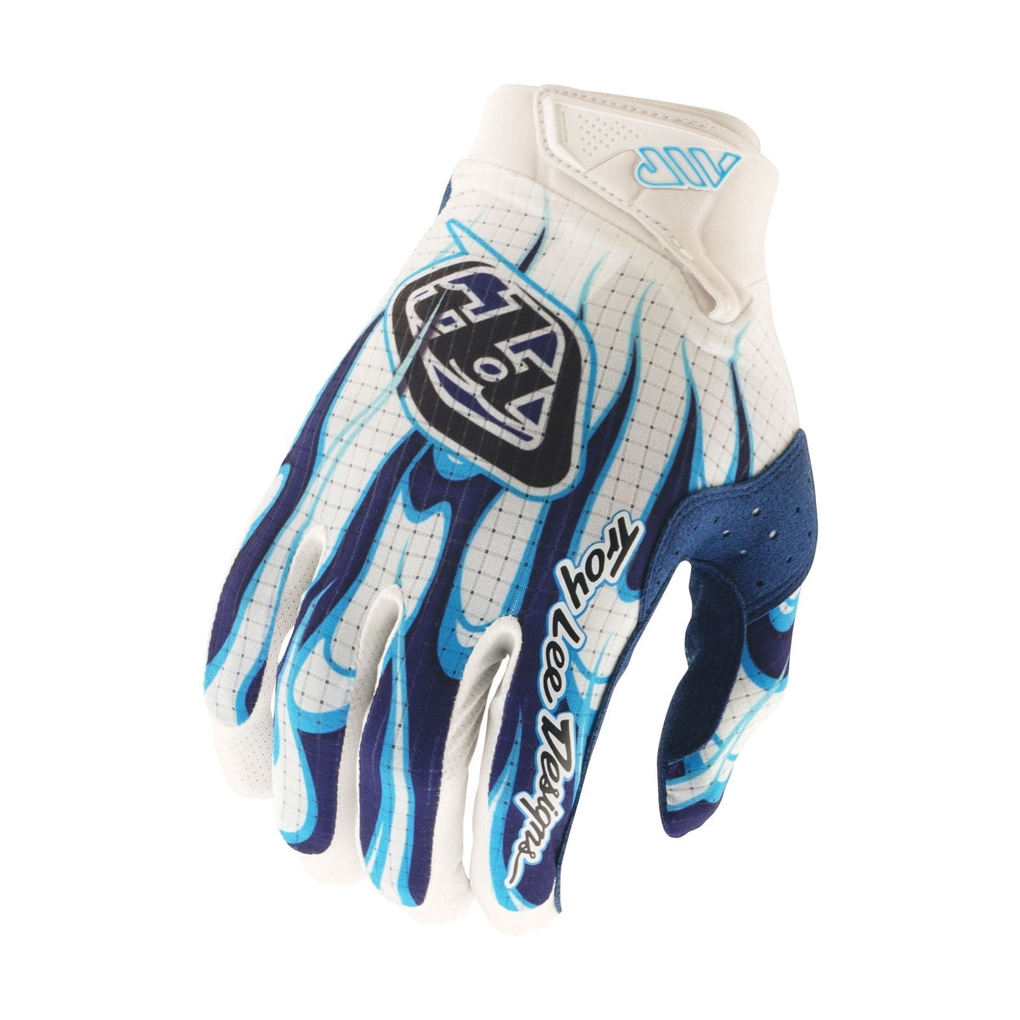 Luvas TROY LEE DESIGNS AIR TORCHED Branco/Azul