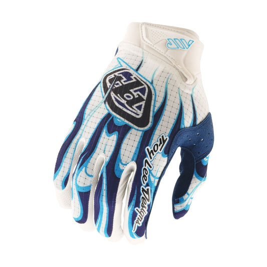 Luvas TROY LEE DESIGNS AIR TORCHED Branco/Azul