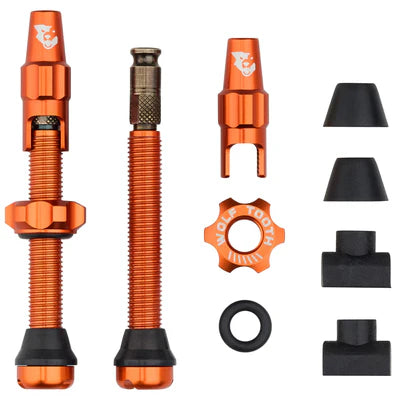 Lote de 2 Válvulas Tubeless WOLF TOOTH CLIK VALVE Laranja