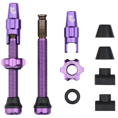 Lote de 2 Válvulas Tubeless WOLF TOOTH CLIK VALVE Ultraviolet Purple