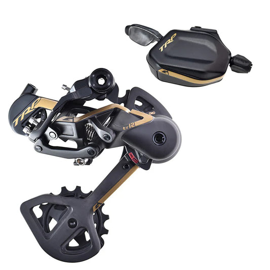 Kit de mudanças e desviadores TRP DH12 12V Preto/Dourado