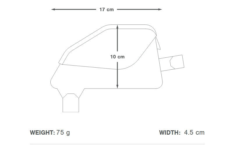 APIDURA RACING TOP TUBE PACK 0,7 L Saco para quadro Preto