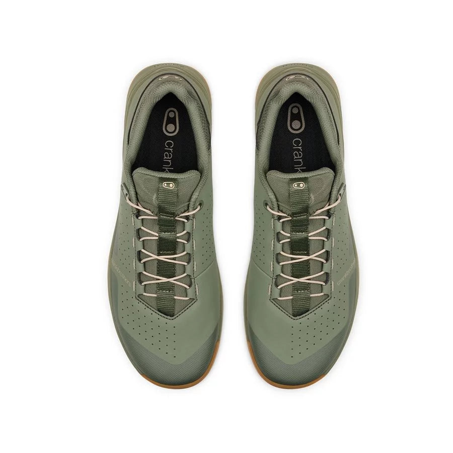 CRANKBROTHERS STAMP TRAIL SPEED LACE Sapatos de BTT Verde/areia/goma