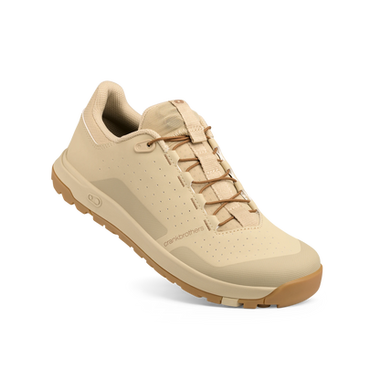 Sapatos de BTT CRANKBROTHERS STAMP TRAIL SPEED LACE Areia/Castanho/Goma — vista a três quartos