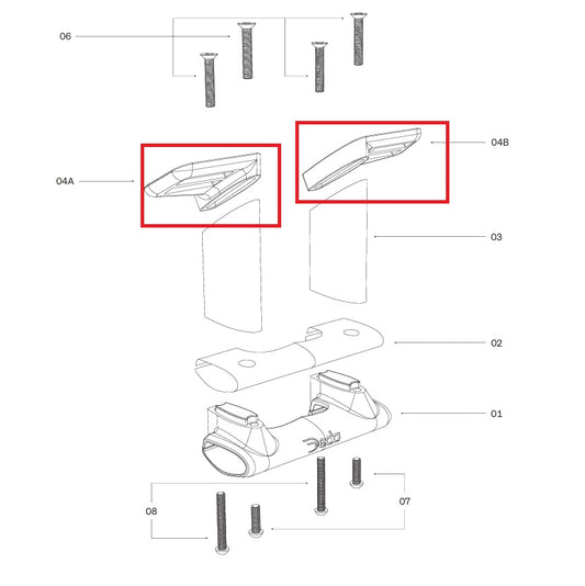 Placas de montagem DEDA para suporte TT314