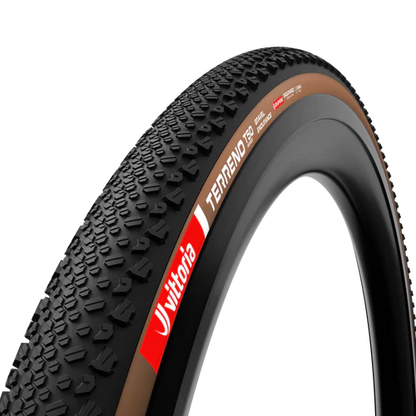Pneu VITTORIA TERRENO T50 MIXED Gravel Endurance 700c Tubeless Ready Flexível Castanho