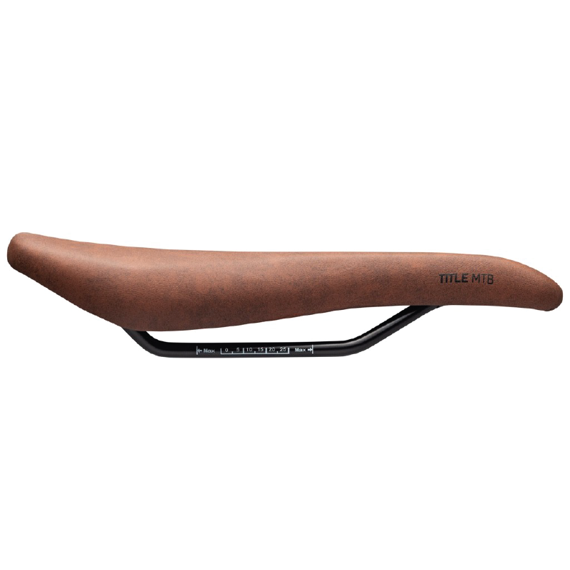 Selle Title MS2 marron, vue de profil