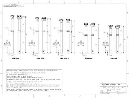Tubo de Selim Telescópico FOX TRANSFER SL FACTORY