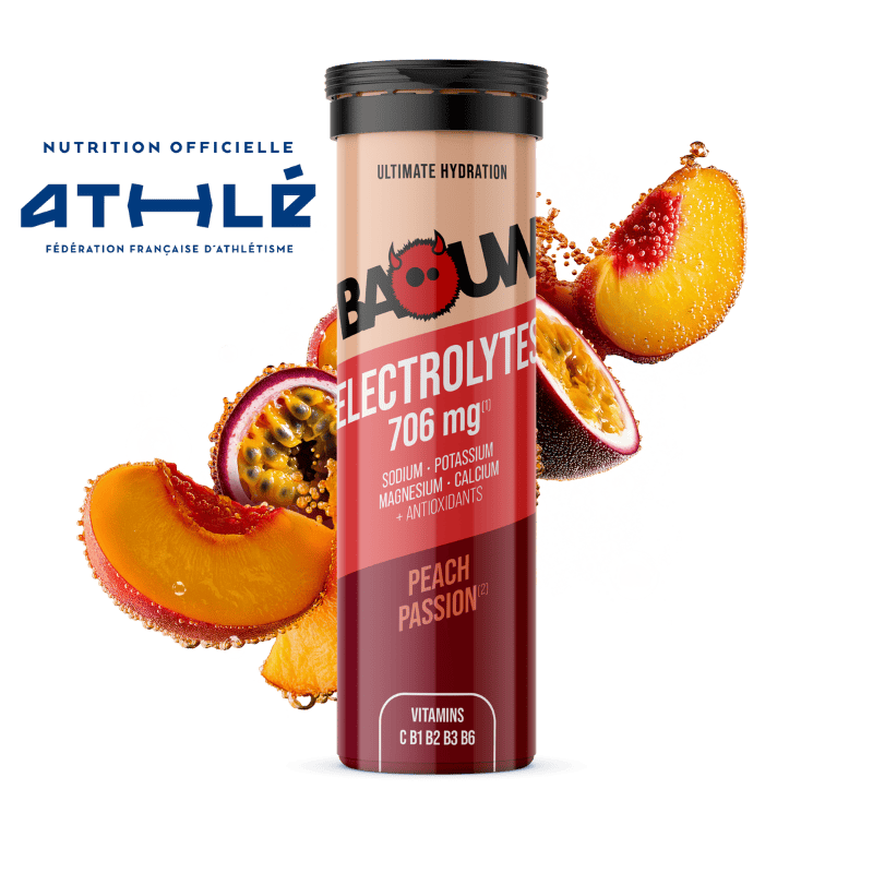 BAOUW Energy Drink (Tubo de 10 comprimidos) Pêssego/Paixão