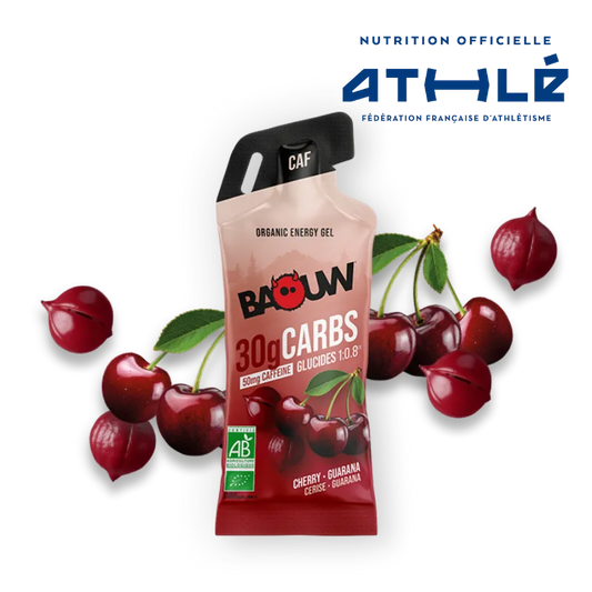 Gel Energético BAOUW Cereja/Guaraná/Cafeína (44g)