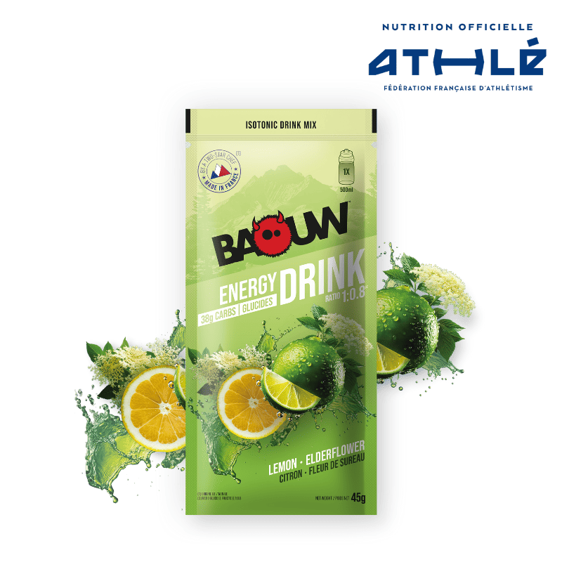 BAOUW ISOTONIC Bebida energética (45g) Lima/Flor de Sabugueiro
