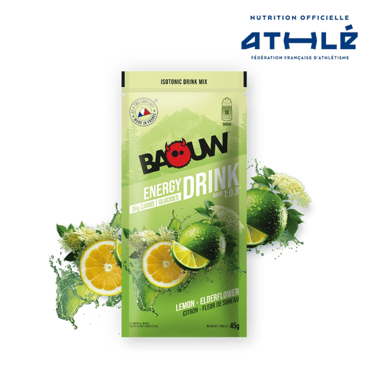 BAOUW ISOTONIC Bebida energética (45g) Lima/Flor de Sabugueiro