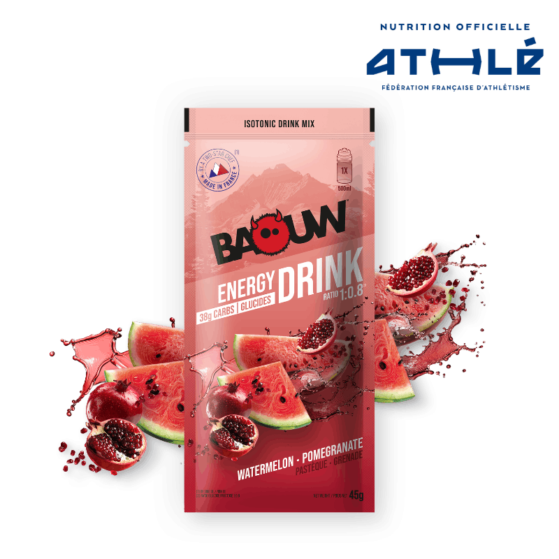 BAOUW ISOTONIC Bebida energética (45g) Melancia/ Romã