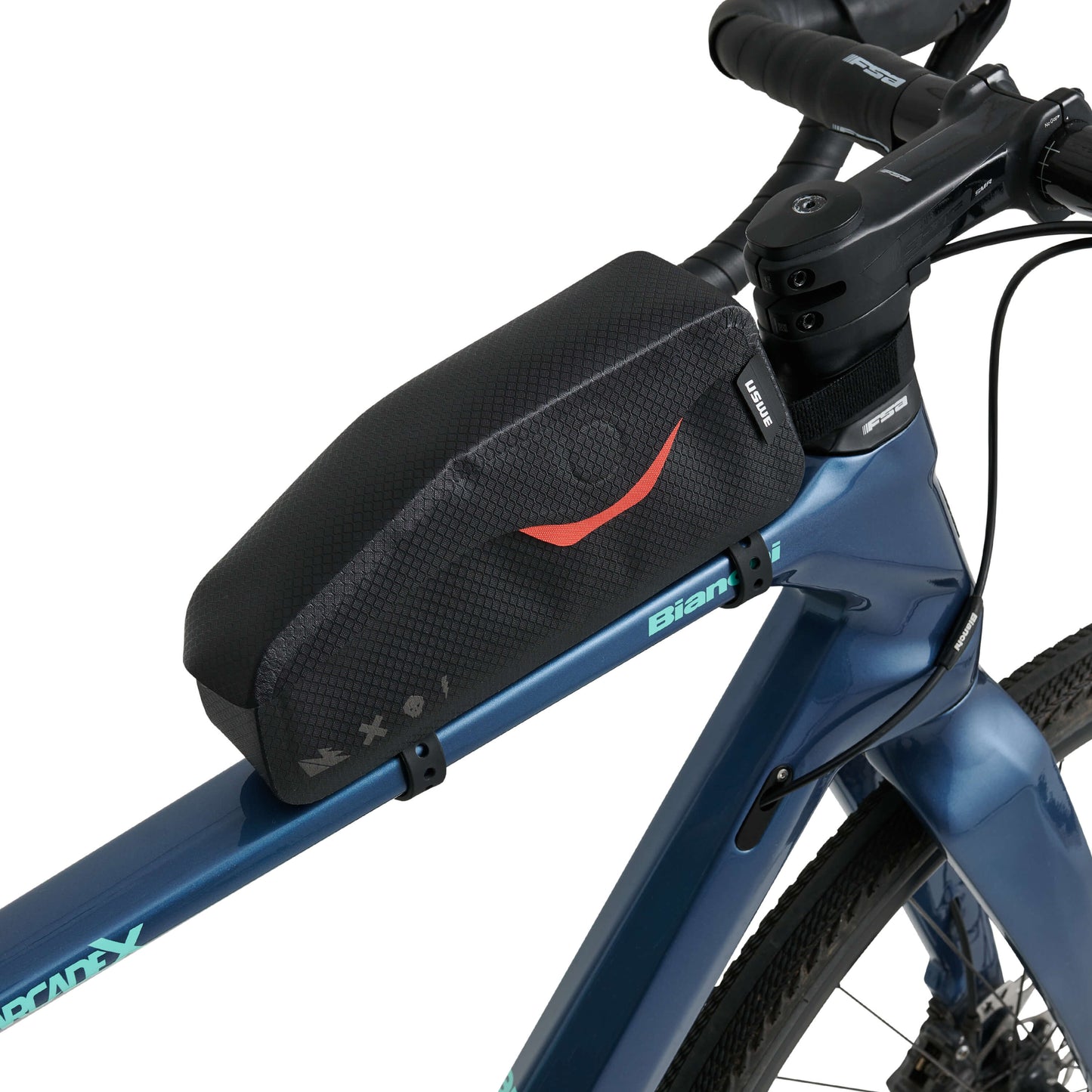 Mala para quadro USWE TOP TUBE MAGNETIC 1,2 L Preta