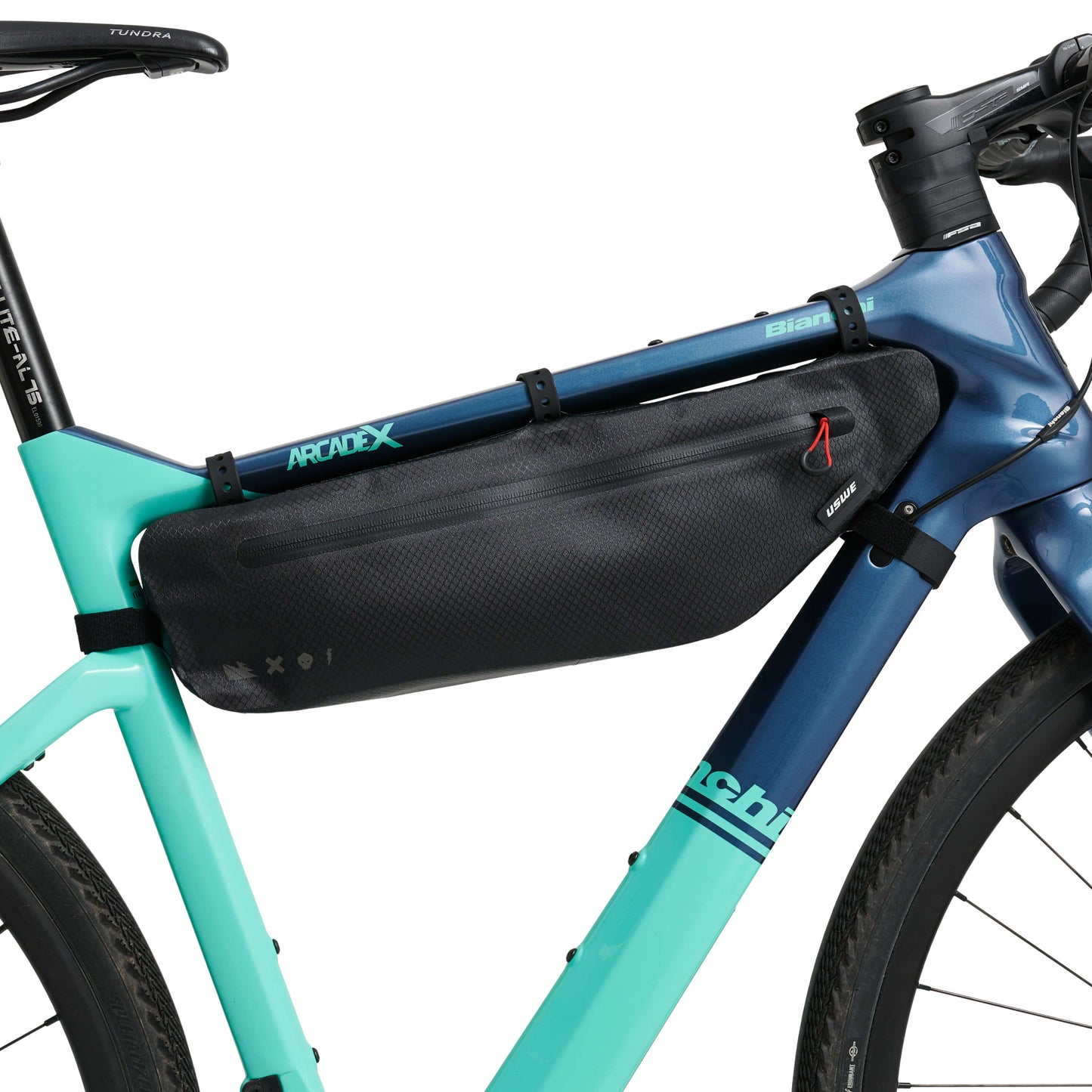 Mala para quadro USWE FRAME TUBE LARGE 3,4 L Preta