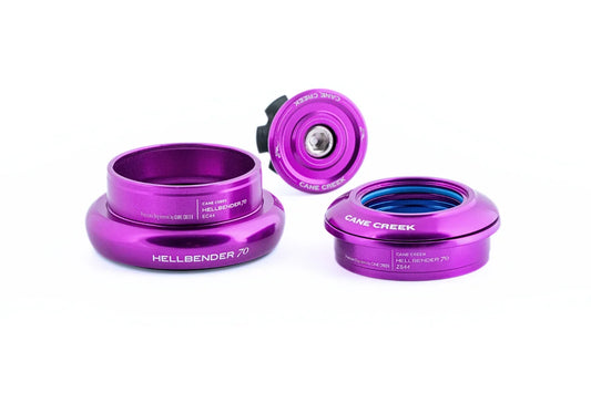 Caixa de direção semi-integrada/externa cónica CANE CREEK Hellbender 70 1"1/8-1.5" ZS44/EC44 violeta