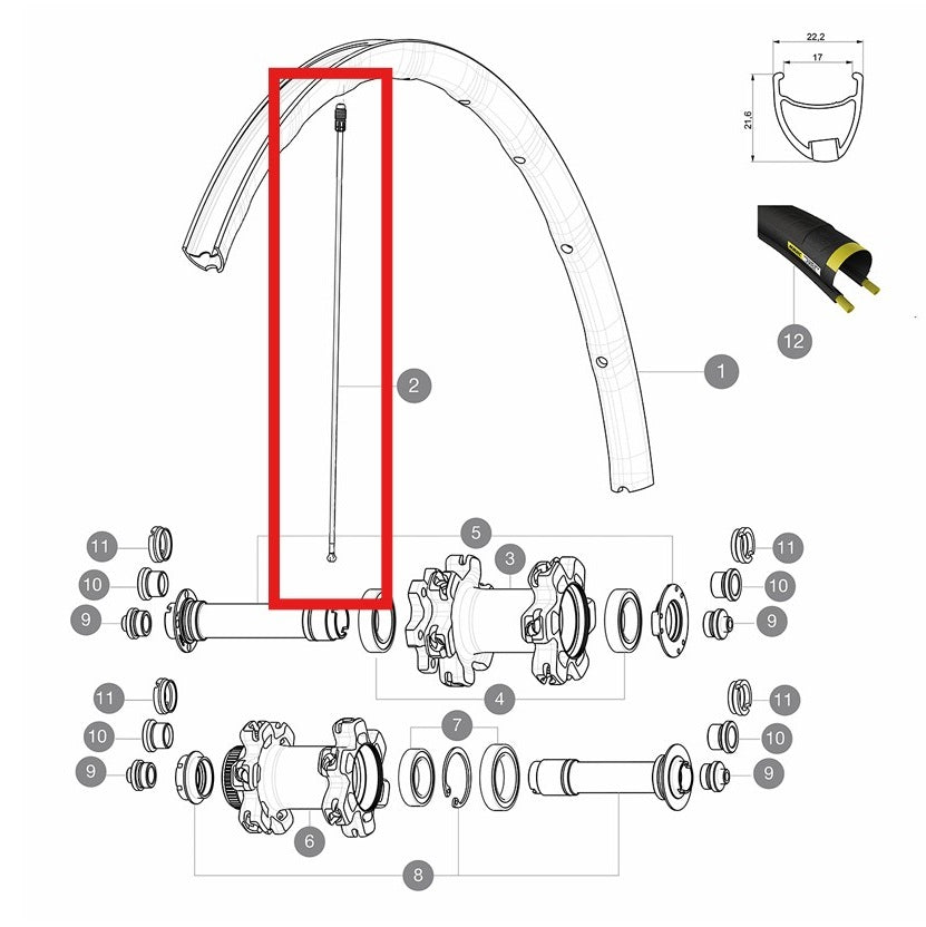 KIT 12 PÉS/NDS KSYRIUM PRO D/ALLROAD PRO SPK 291,5MM