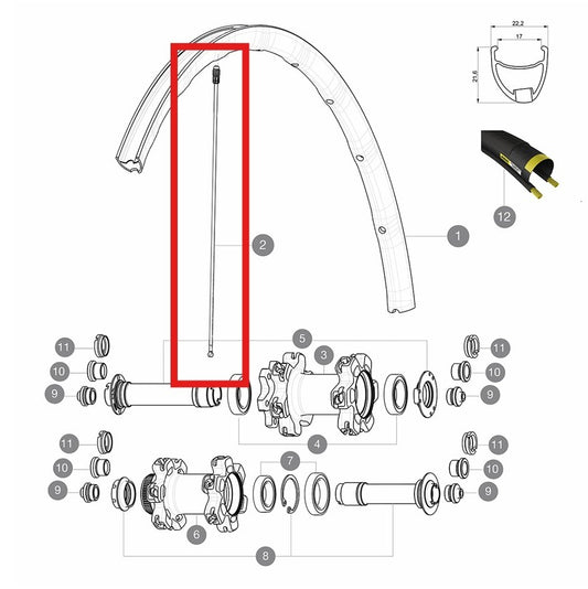 KIT 12 PÉS/NDS KSYRIUM PRO D/ALLROAD PRO SPK 291,5MM
