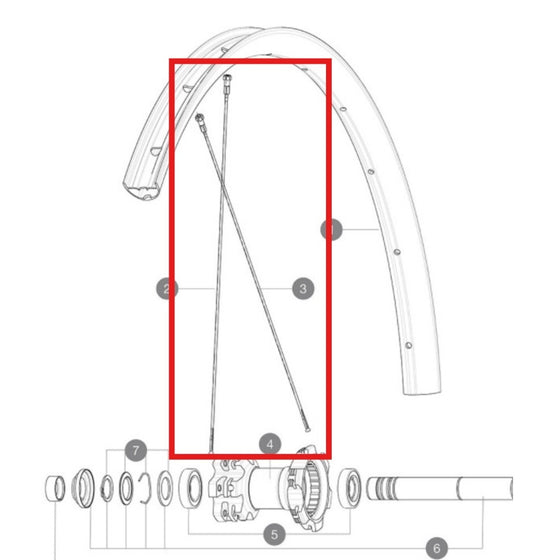 KIT DE 12 RAIOS TRASEIROS MAVIC CROSSMAX LIGHT 29'' 294MM