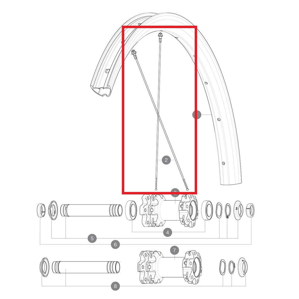 KIT DE 12 RAIOS MAVIC CROSSMAX ELITE CARBON 29'' REDONDOS 290MM DIANTEIROS E TRASEIROS + BOCAL DE AÇO PRETO