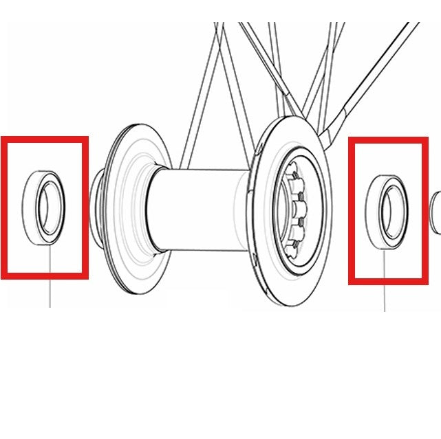 KIT DE ROLAMENTOS TRASEIROS MAVIC 17X26X5 (6803)