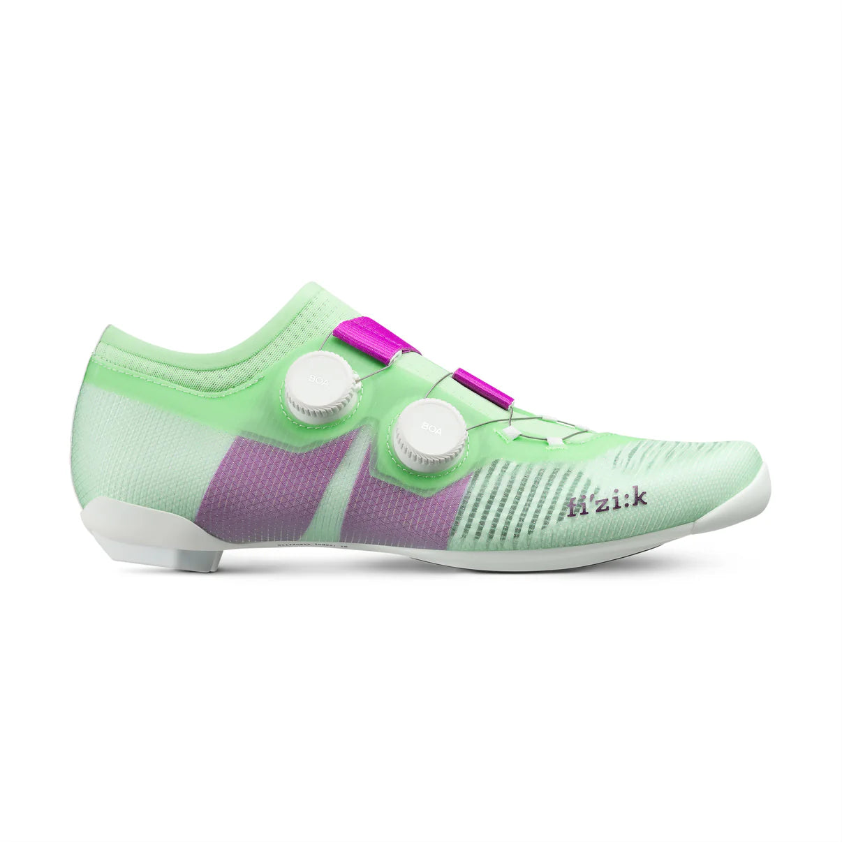 Sapatilhas de estrada FIZIK VENTO VEGA CARBON Verde/Roxo
