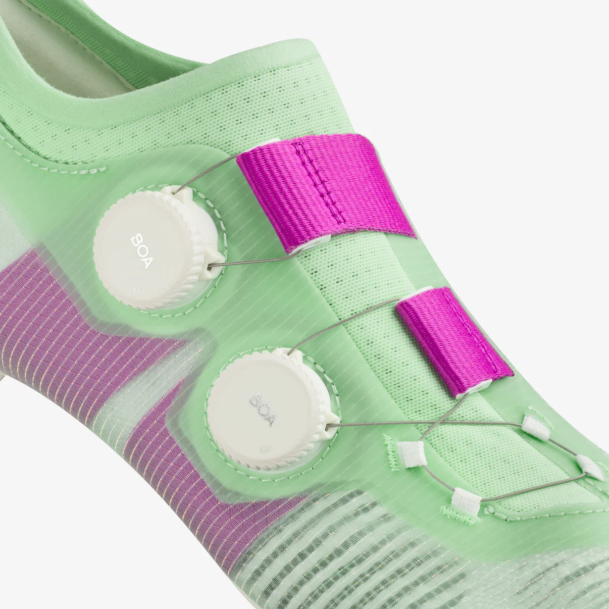 Sapatilhas de estrada FIZIK VENTO VEGA CARBON Verde/Roxo