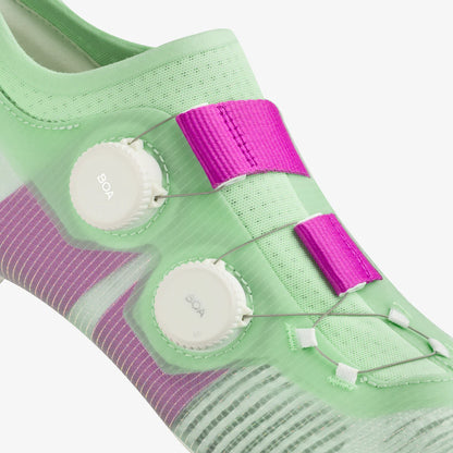 Sapatilhas de Estrada FIZIK VEGA CARBON Verde/Roxo
