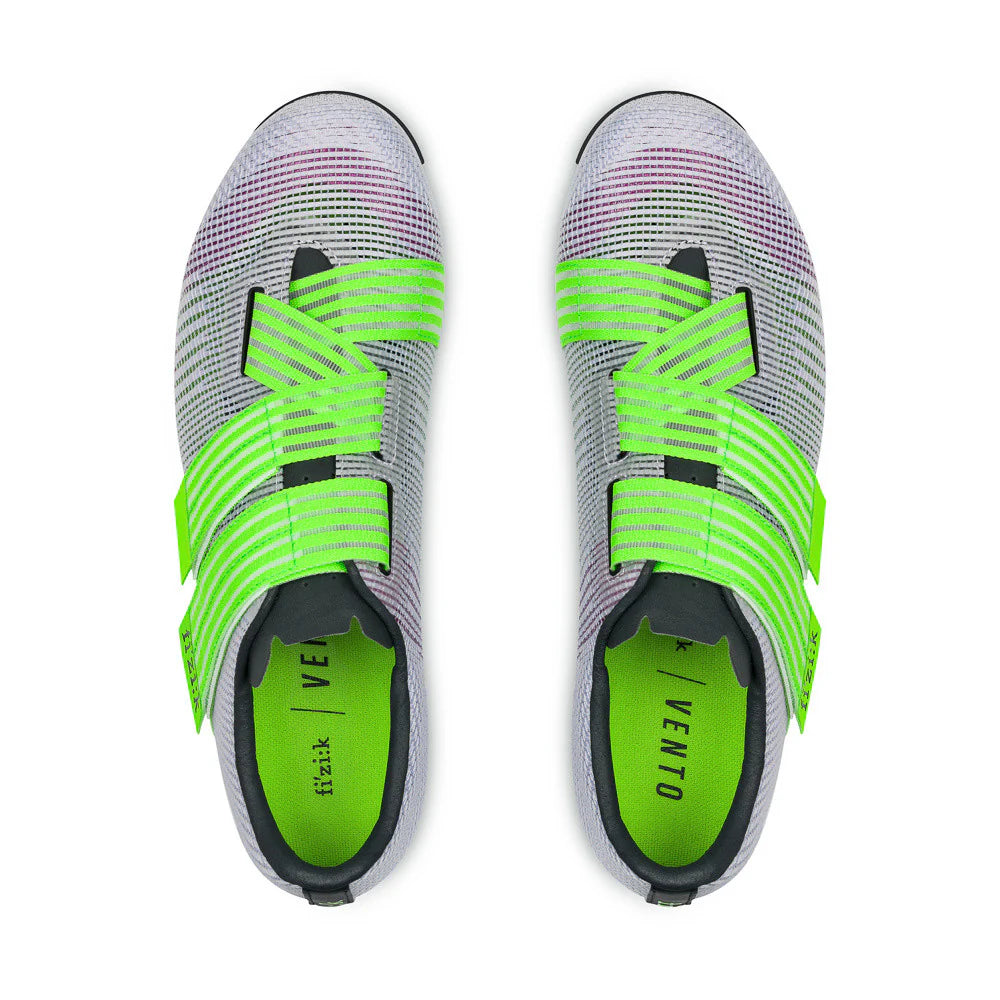 Sapatilhas de estrada FIZIK VENTO POWERSTRAP R2 Roxo/Verde