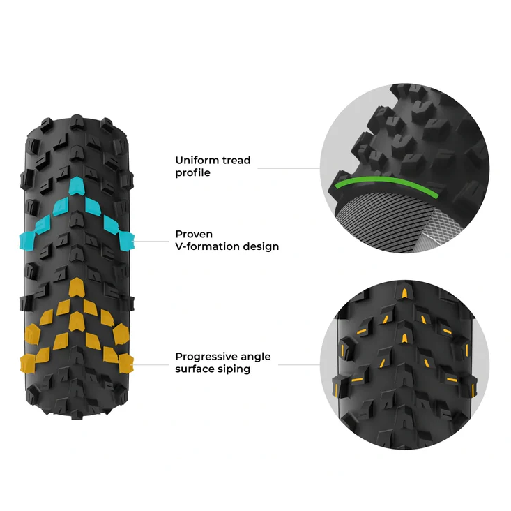 Pneu VITTORIA TERRENO T60 MIXED 700x40c Gravel Endurance Tubeless Ready Soft Black