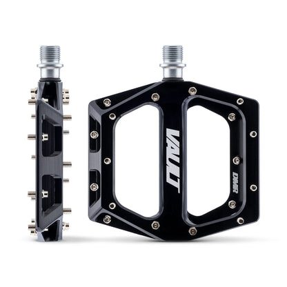 Pedais Planos DMR VAULT Preto Brilhante