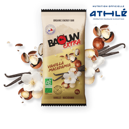 Barra Energética BAOUW BIO EXTRA Baunilha-Macadâmia (50g)