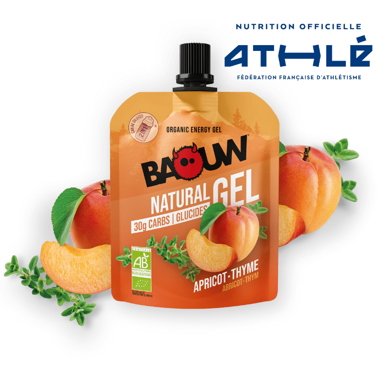 BAOUW Gel Energizante de Alperce e Tomilho Biológico (85g)