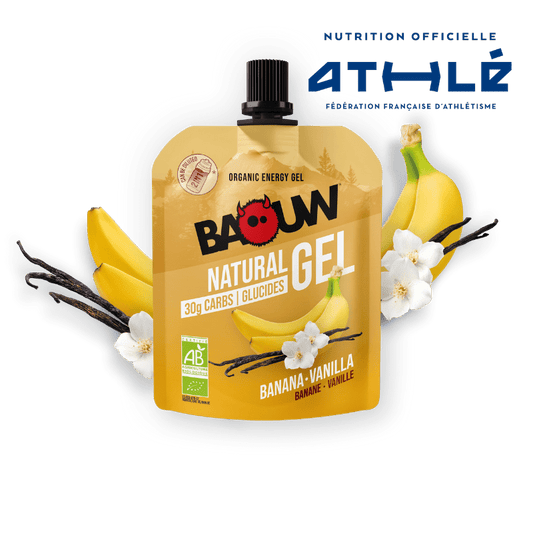 BAOUW ORGANIC Gel energético de banana e baunilha (85g)