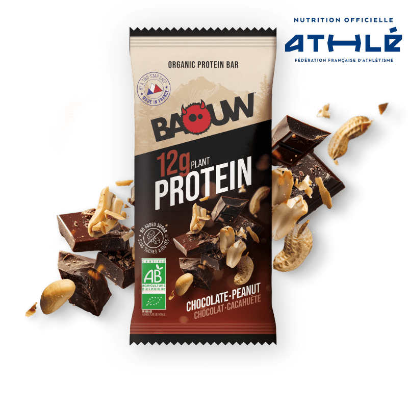 BAOUW ORGANIC EXTRA Chocolate/Marshmallow Barra de proteínas (50g)