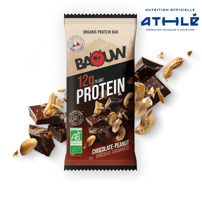 Barra Proteica BAOUW BIO EXTRA Chocolate/Amendoins (50g)