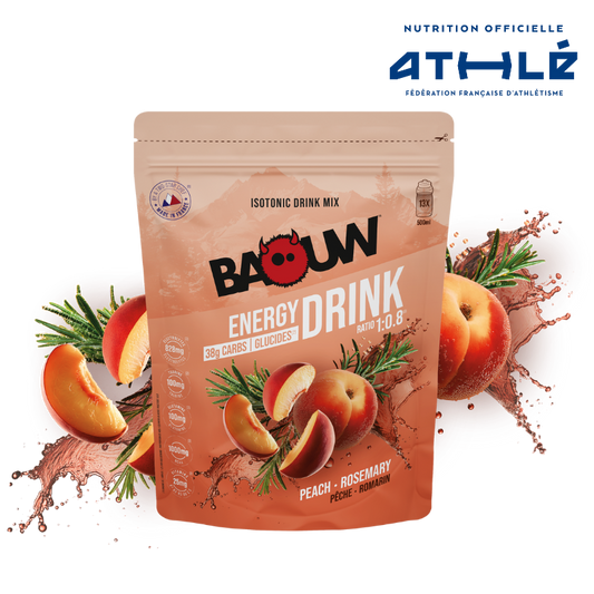 BAOUW ISOTONIC Bebida energética (585g) Pêssego Alecrim